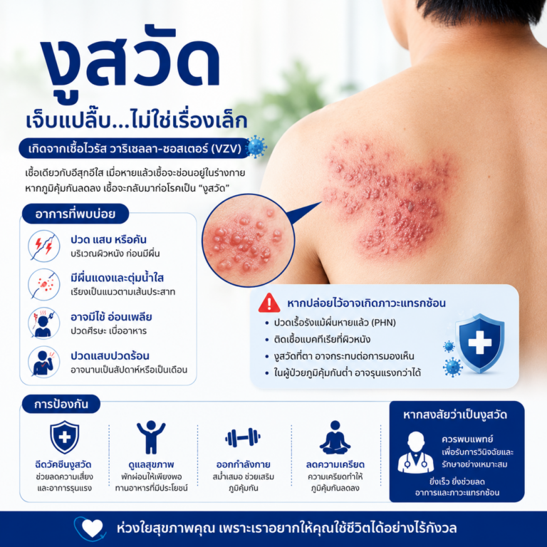 คลินิกนายแพทย์เฉลิมรัตน์ นากลาง งูสวัด อาการปวด