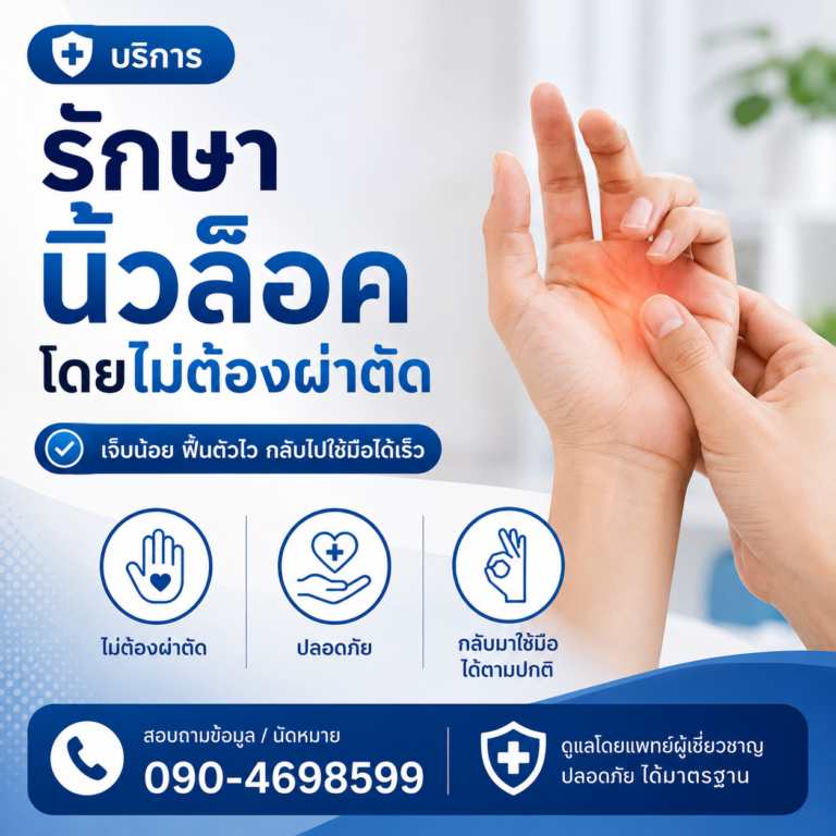 คลินิกนายแพทย์เฉลิมรัตน์ นากลาง นิ้วล็อค